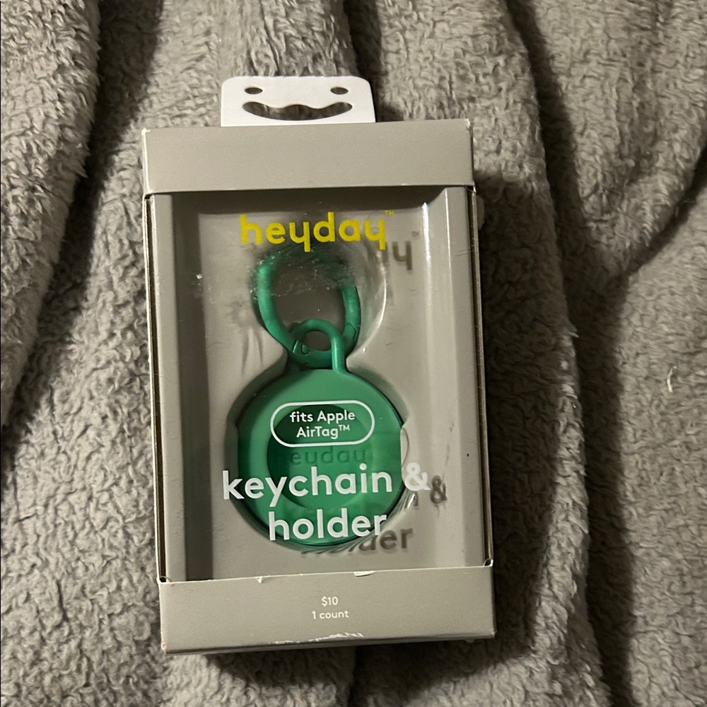 Heyday Teal Keychain Holder for Apple AirTag NWT